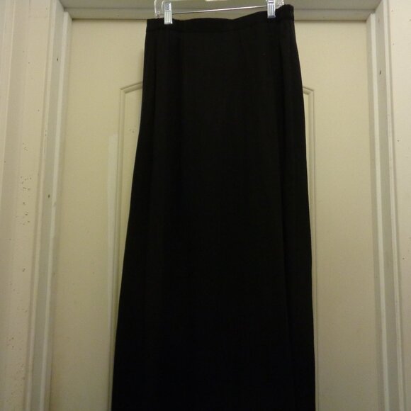 EDWARDIAN VICTORIAN STYLED GIRL BLACK TENCELL MAXI SKIRT BY COLDWATER CREEK 8 - Picture 7 of 8